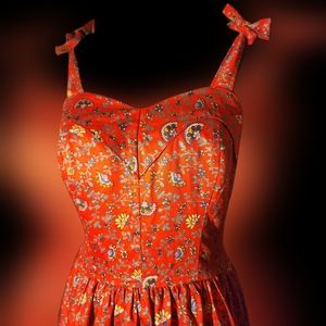 Rare 1970s boho chic dress